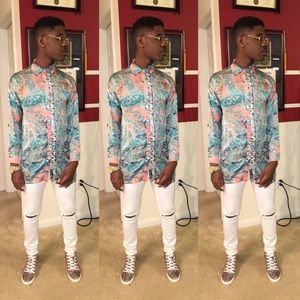 Women’s Boohoo Paisley Shirt. Worn once.